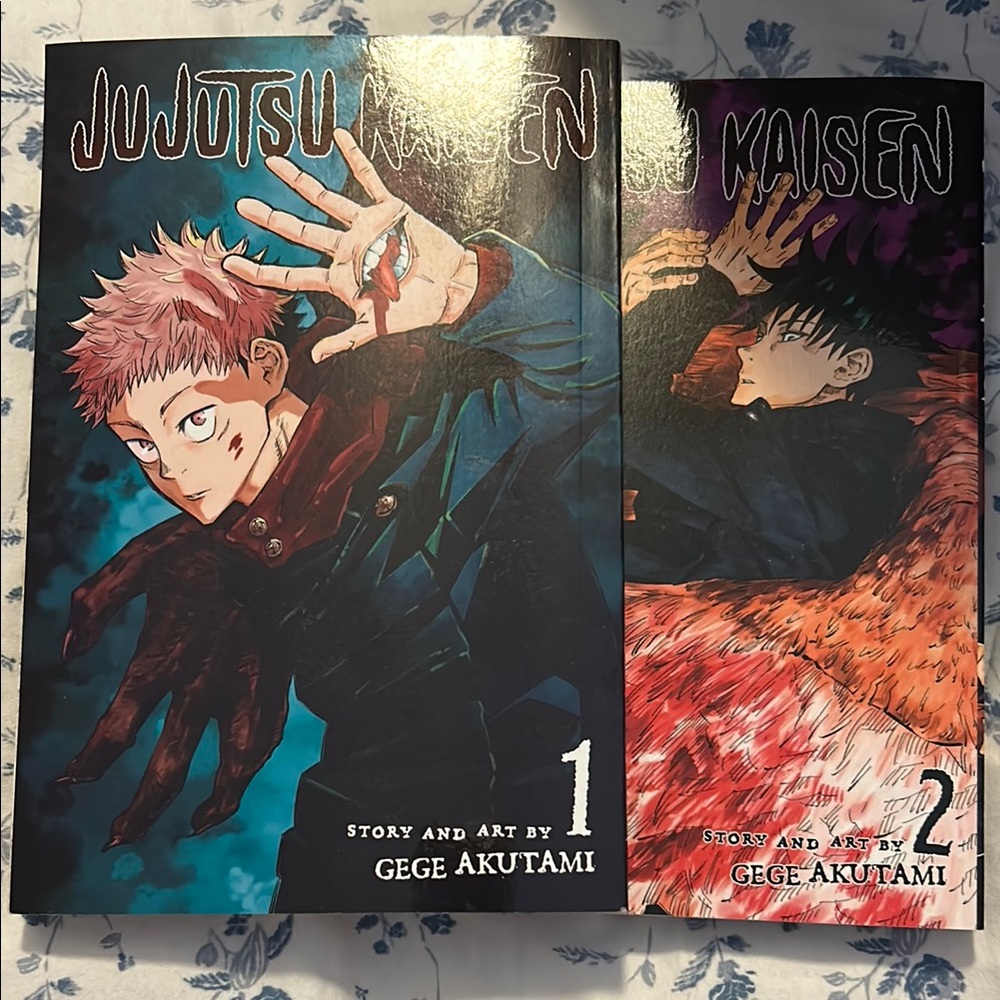 Jujutsu Kaisen Manga Volumes 1 and 2 by Gege Akutami